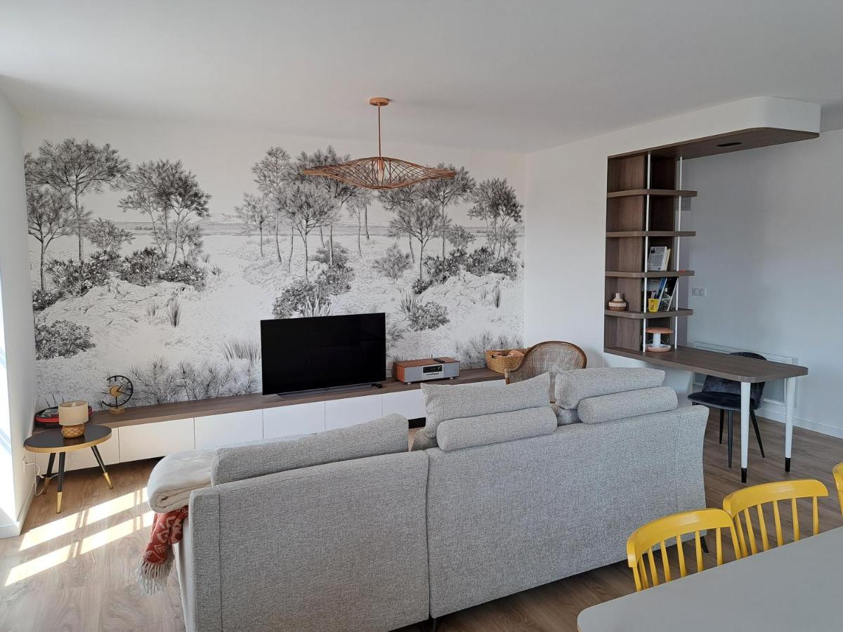 Superbe Appartement T3 Au Centre Plage .Parking Hendaye Kültér fotó