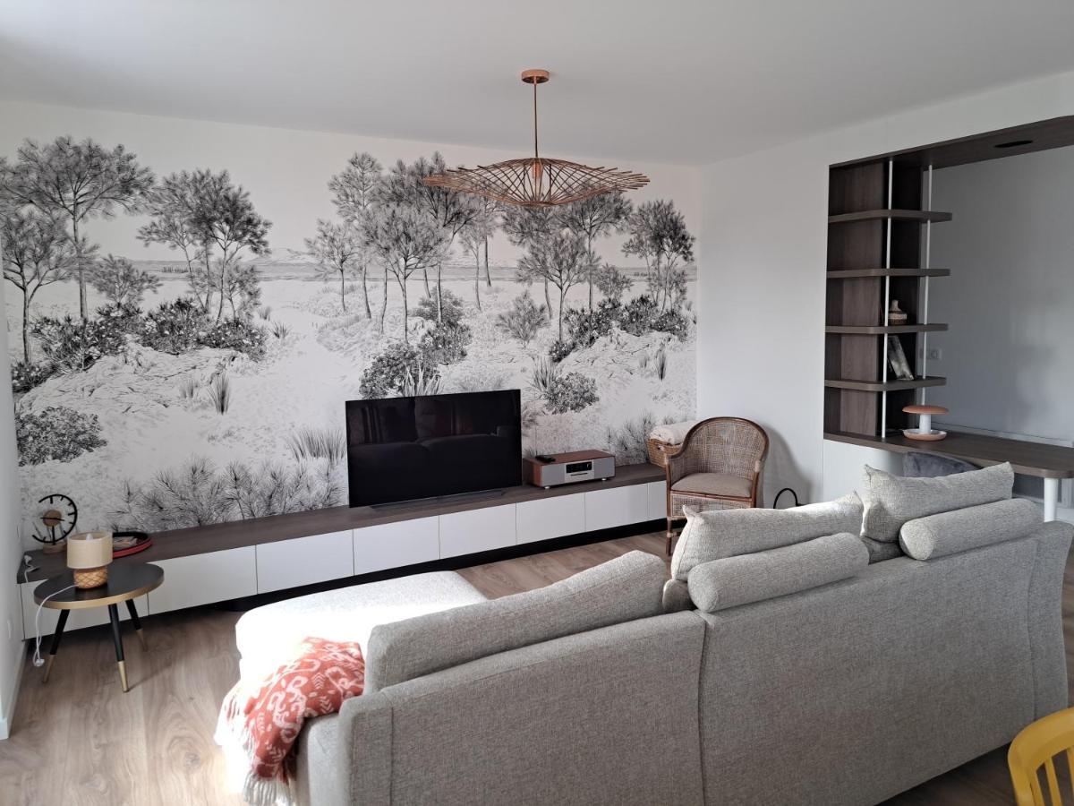 Superbe Appartement T3 Au Centre Plage .Parking Hendaye Kültér fotó